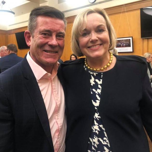 New National Party leader Judith Collins and Michael Woodhouse were all smiles before Tuesday’s...