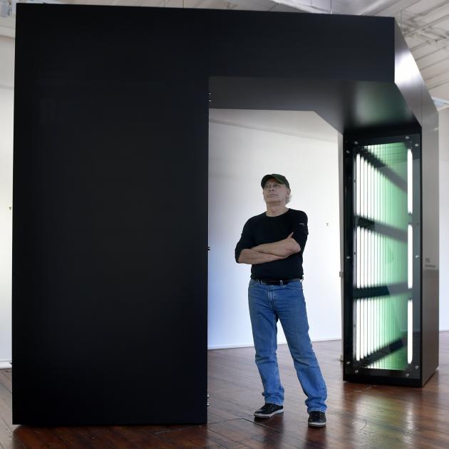 Artist Robert Jahnke came to Dunedin to install Te tomokanga o te ua (Portal of rain). PHOTO:...