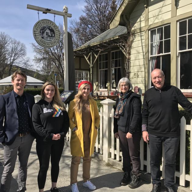 Pictured in Arrowtown yesterday are (from left) Queenstown Lakes District Council Arrowtown ward...