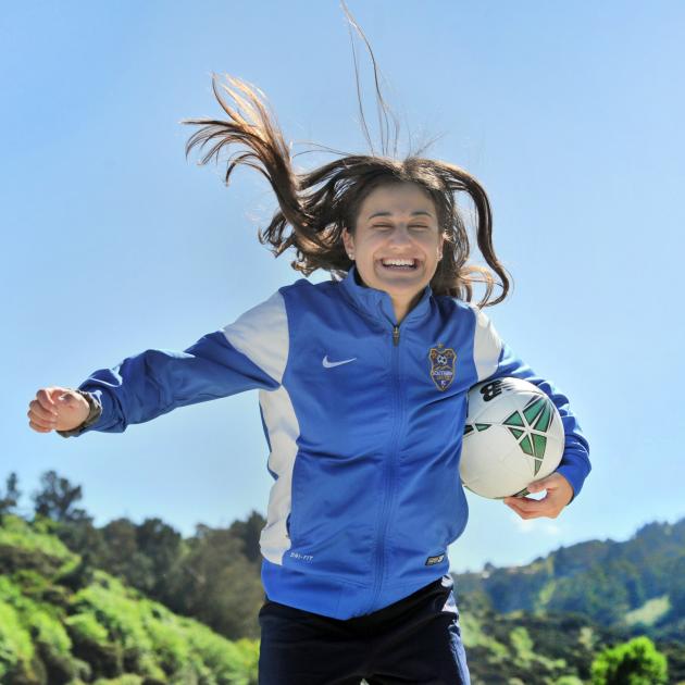 New Southern United captain Rose Morton shows her enthusiasm at the opening weekend of the...