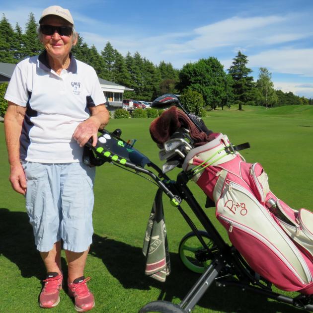 Helen Argyle at the Ashburton Golf Club. Photo: Ashburton Courier