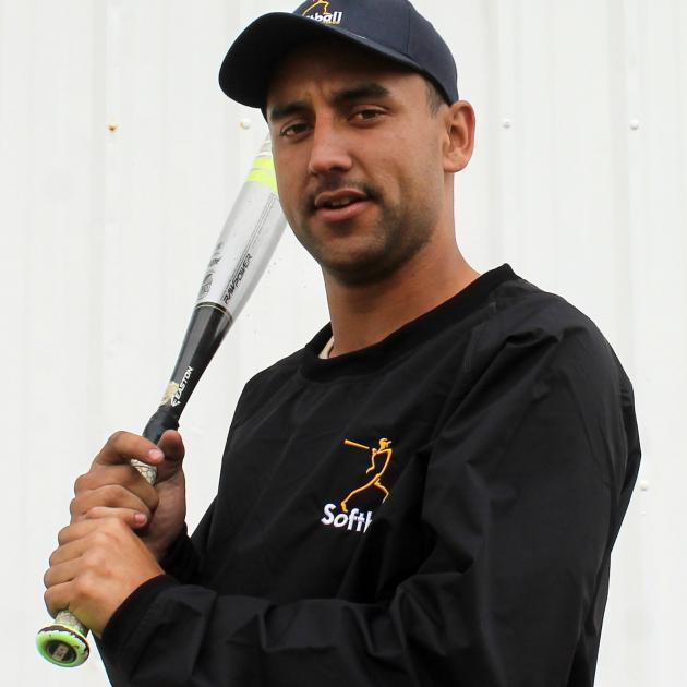 Otago softballer Nelson Yorston prepares for this weekend’s Jefferies Cup, at Hancock Park this...