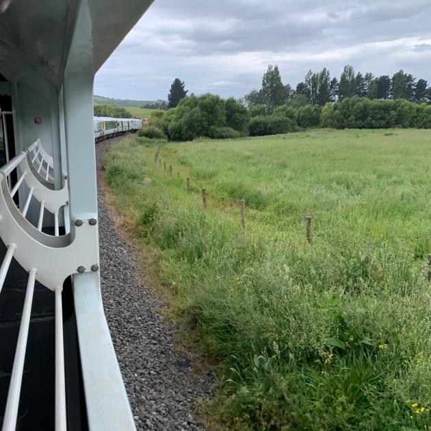 The best place for a view is the open-air carriage. PHOTO: SASKIA MEIKLE