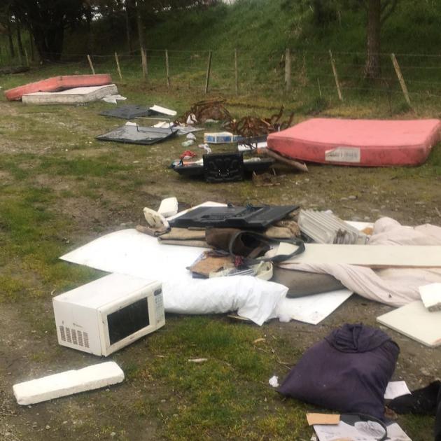 Household items dumped on Kettlewell Dr in the Templeton area during the level 4 lockdown last...