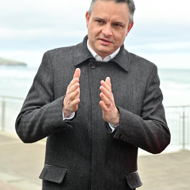 Green Party co-leader James Shaw in Dunedin on the campaign trail last year. PHOTO: LINDA ROBERTSON