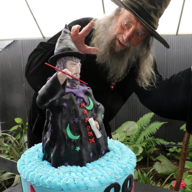 The Wizard with his cake. Photo: John Cosgrove