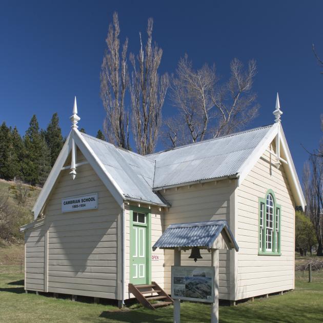 The schoolhouse in Cambrians remains a Manuherikia Valley landmark. PHOTO: GERARD O'BRIEN