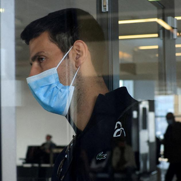 An unvaccinated Novak Djokovic arriving back in Belgrade this week after losing court bids to...