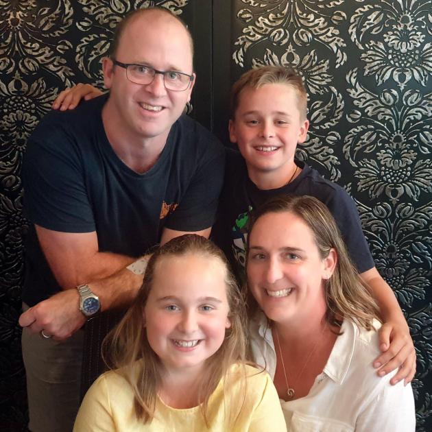 Soon all to be vaccinated against Covid-19 are the Sanson family, (clockwise, from top left) Sam,...