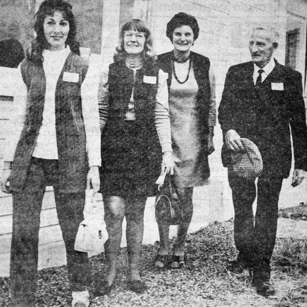 Jeanice Taiaroa (second from left) pictured in the Otago Daily Times in February 1972 when the...