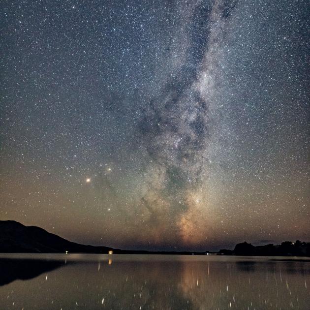 The distant light and dust of the Milky Way ascends over Otago’s landscape. PHOTO: IAN GRIFFIN
