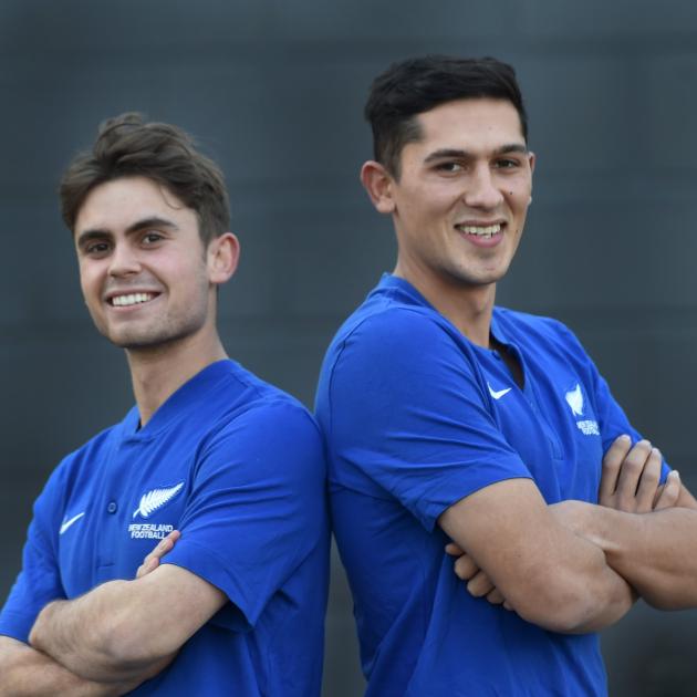 Otago’s Oban Hawkins (left) and Rahan Ali will head to Portugal with the New Zealand University...