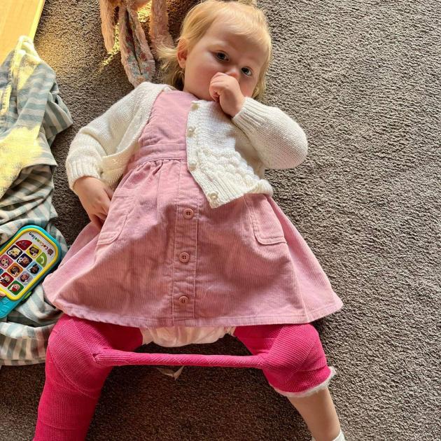 Kenzie's cast covers both her legs. Photo: Supplied