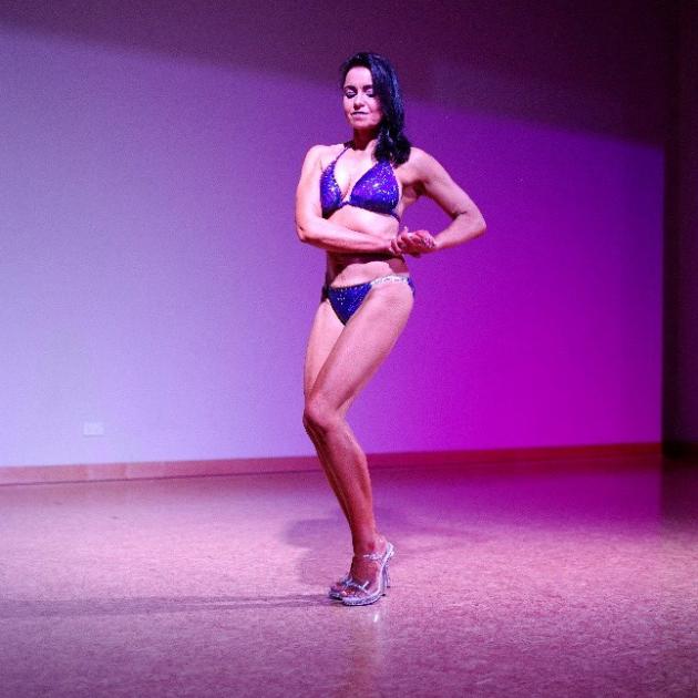 Lisa Chemaly worked hard over 16 weeks to prepare for a bodybuilding competition. Photo: Supplied