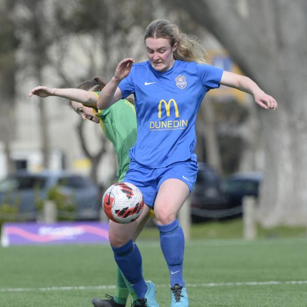 Toni Power in action for Southern United earlier this season. PHOTO: GERARD O’BRIEN