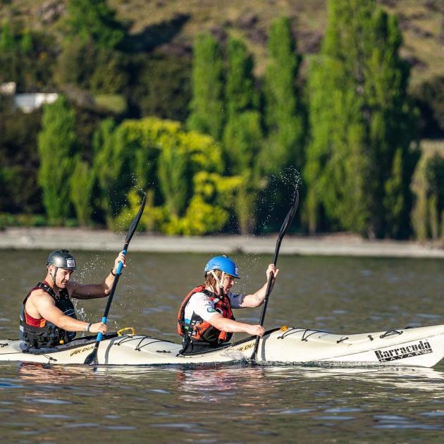 Ettrick-raised brothers Tiaan (left) and Jonty McKinnel train for Godzone. The endurance race is...