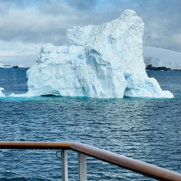 Expeditions get amazingly close to the towering icebergs.