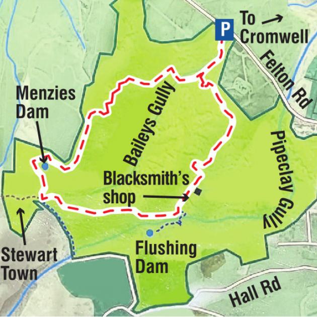 Bannockburn Loop Track. ODT GRAPHIC