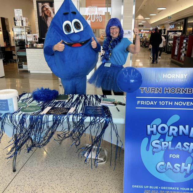 The Turn Hornby Blue stand at the Hub on Friday. Photo: Facebook