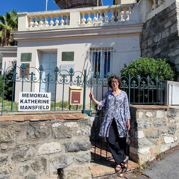 Dunedin writer Sue Wootton in Menton France on the Katherine Mansfield residency. PHOTO: DOUG LILLY
