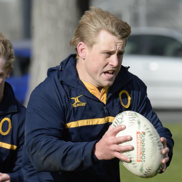 Hooker Henry Bell at Otago training in 2023. PHOTO: ODT FILES