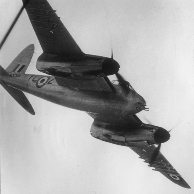NZ2308 flies with No75 Squadron RNZAF in the early 1950s.