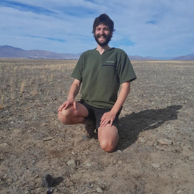 Dr Marshall Palmer with the meteorite that fell to earth near Lake Tekapo. Photos: Supplied 