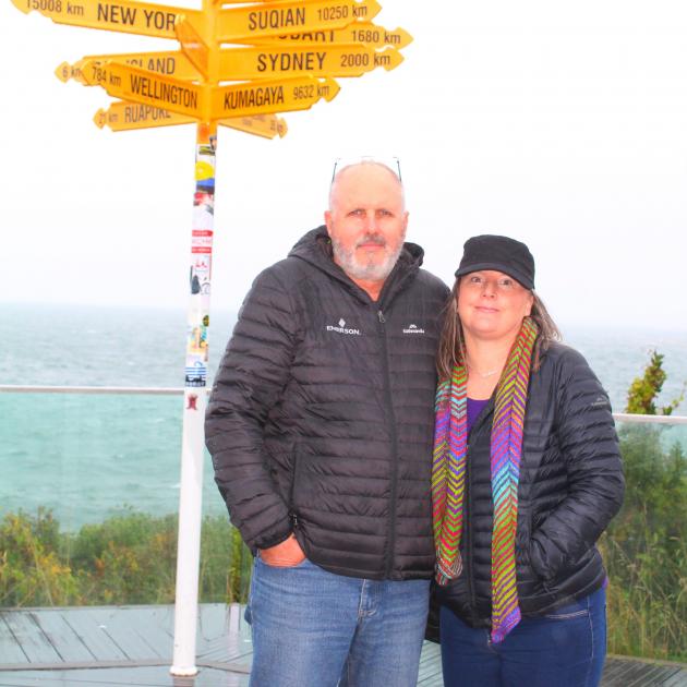 David and Melissa Shephard in Bluff. PHOTO: ODT FILES