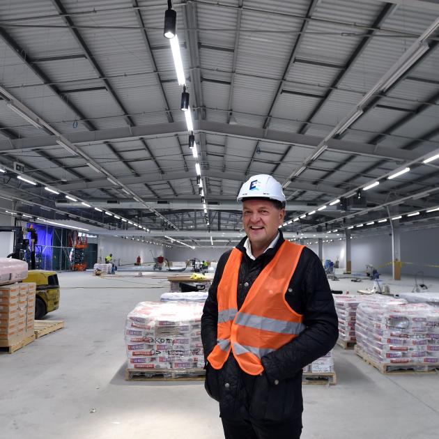 Otago Land Group Ltd director Martin Dippie stands on the retail floor of the soon-to-be...