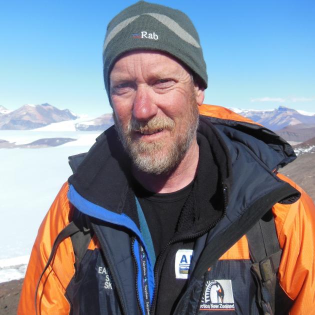 Prof Tim Naish in the Antarctic. PHOTO: SUPPLIED