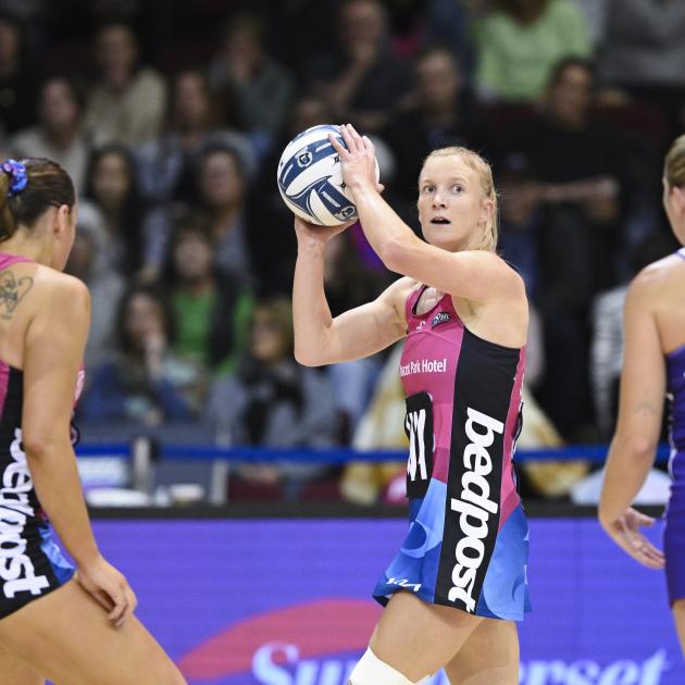 Shannon Saunders at a recent game against the Stars in Invercargill. The 33-year-old's season is...
