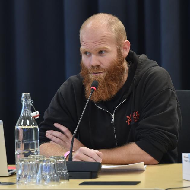 David Bennett submits on the need for music venues in the city early this month. PHOTO: GREGOR...