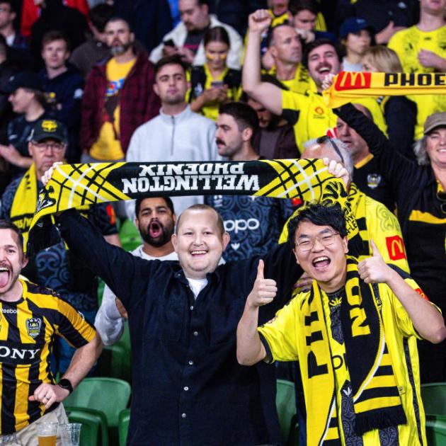 The sold-out sign is up at Sky Stadium for Wellington Phoenix. Photo: Getty Images
