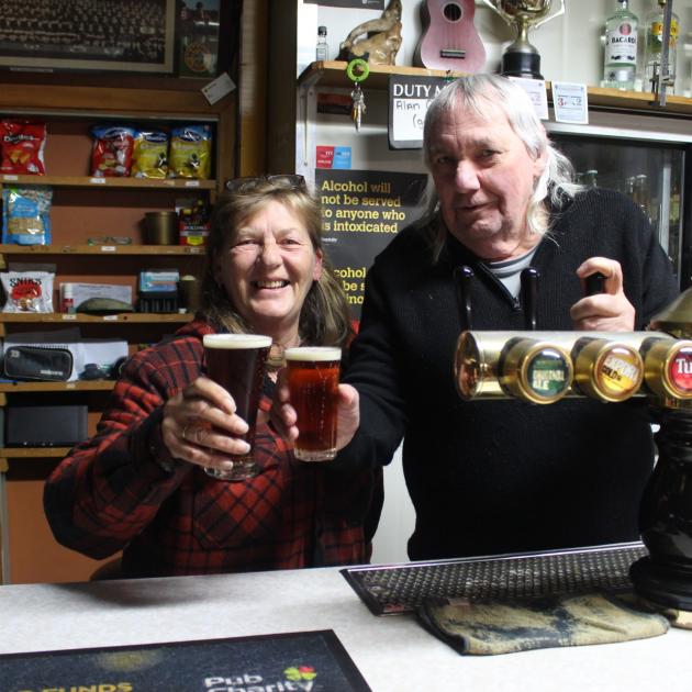 Sandy Ferguson and Allan Goodsir raise a toast to nearly 20 years of fun and family at Kells...