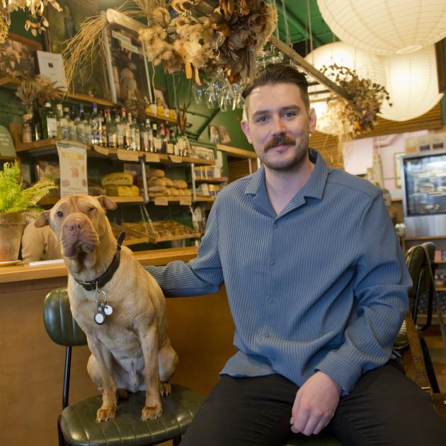 Troy Butler and sidekick John the dog are marking a busy decade in business. PHOTOS: GERARD O’BRIEN