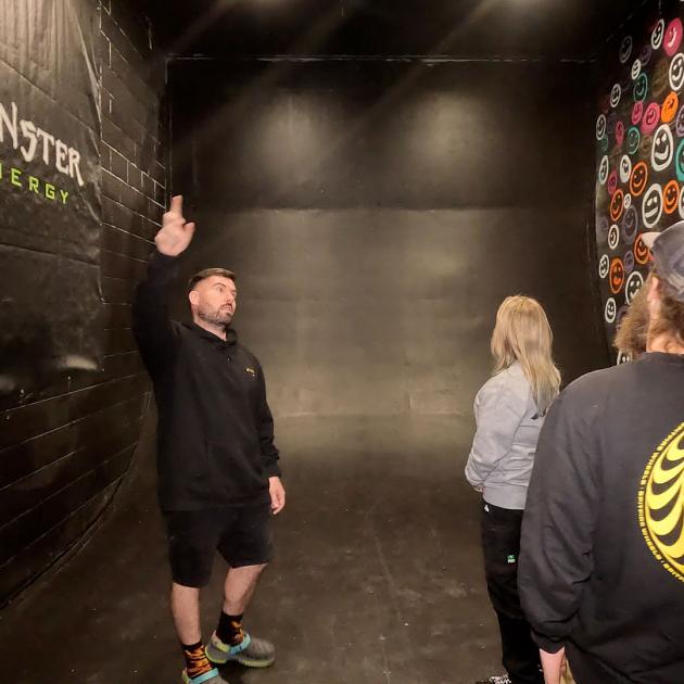 Local barber Ben Scott's planned indoor entertainment venue inside a disused former Wigram air...