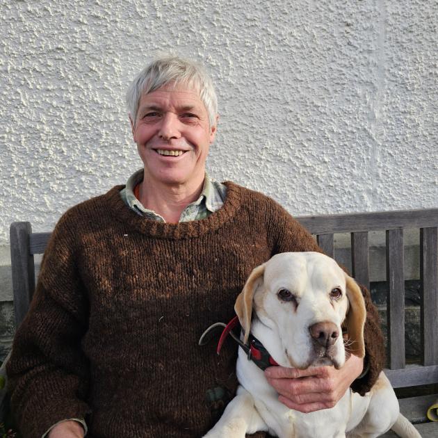Solution focused ... Phillip Hunt, pictured with Cleo, has been an active and committed volunteer...
