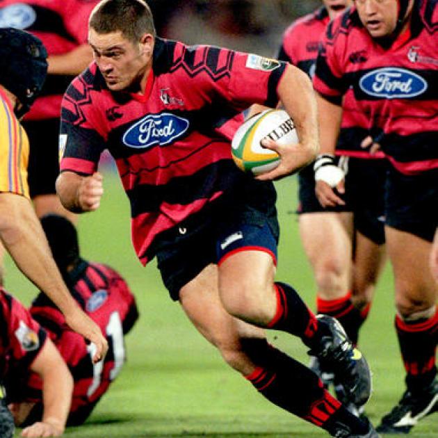 Hammett playing for the Crusaders in 1998. PHOTO: GETTY IMAGES
