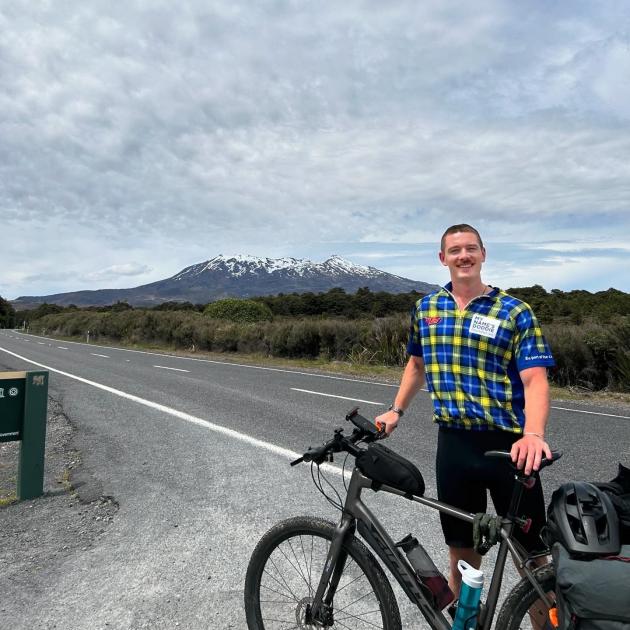 Charity cyclist Andy Glynne-Percy. PHOTO: SUPPLIED