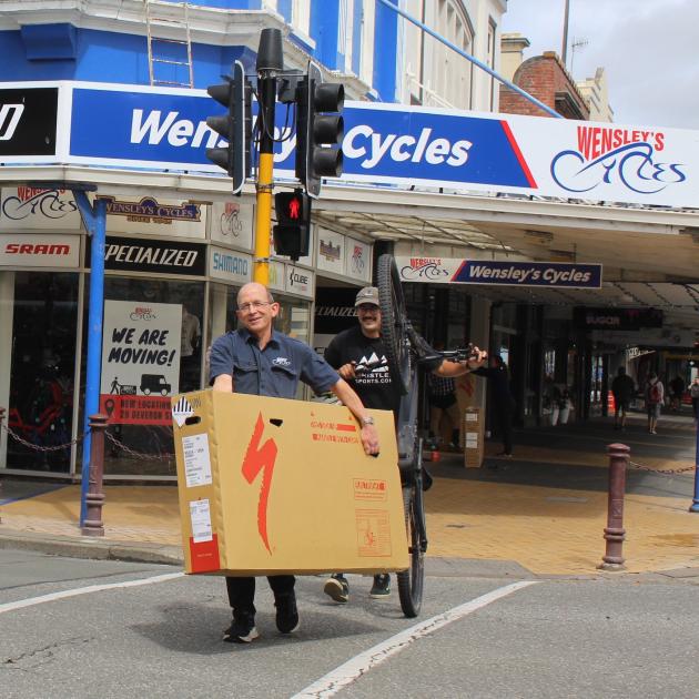Wensley Cycles owner Rob McMurdo and cycle mechanic Jamie McIntyre are ready to make the big move...