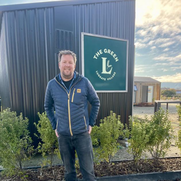 Wānaka developer Stuart Pinfold is nearly ready to unveil The Green in Luggate. PHOTOS: RAWAN SAADI