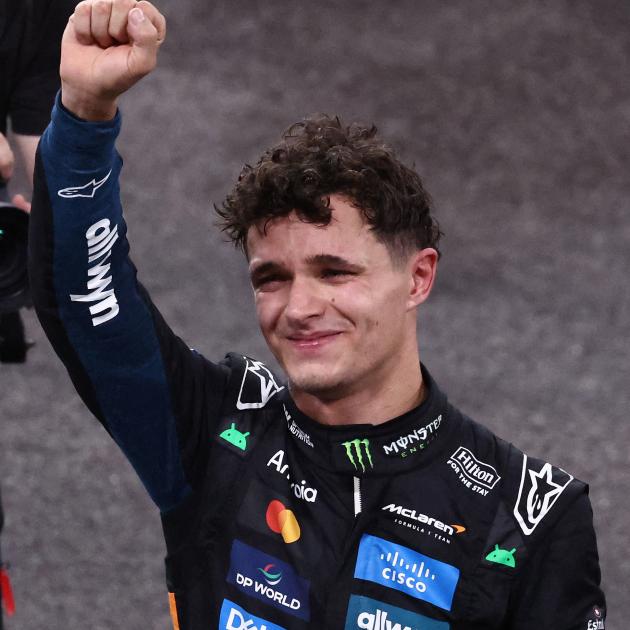 An emotional Lando Norris in Abu Dhabi becomes the 2025 Formula One World Champion. Photo: Reuters 