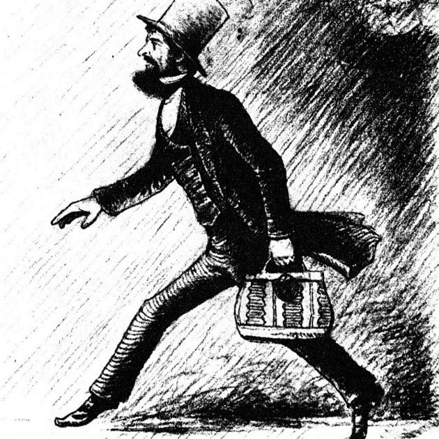 James Macandew in what has been described as New Zealand’s first political cartoon/caricature,...