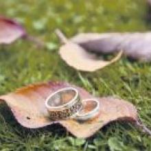 The wedding rings of Nicole Kunzmann and Matthew Humphery who were married at Arthur's Point, Queenstown in April. Photo: Carmen Hancock Photography  