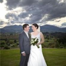 Stuart and Lisa Oliver, who were married in Geraldine earlier this year. Photo by Andy Woods.
