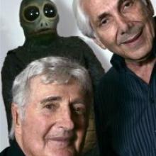 Sid, left, and Marty Krofft, and the hissing Sleestak from 'Land of the Lost'. Photo by Los Angeles Times. Sid, left, and Marty Krofft, and the hissing Sleestak from 'Land of the Lost'. Photo by Los Angeles Times.