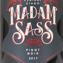 Madam Sass pinot noir. Photo: Supplied Madam Sass pinot noir. Photo: Supplied