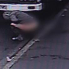 The incident was captured on security camera footage. Image: supplied