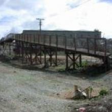 Oamaru's historic railway footbridge, which will be restored. Photo by David Bruce. Oamaru's historic railway footbridge, which will be restored. Photo by David Bruce.