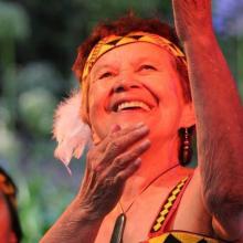 The late Hui Kahu, who sings the introduction to the song Poi E. Photo supplied.